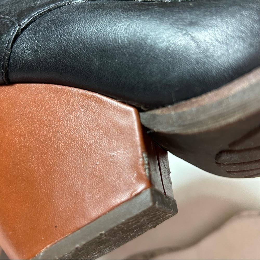 Korks By Kork-Ease Helene Leather Lace Up Heeled Bootie Boot Women Size 7.5 $190 - Picture 9 of 11